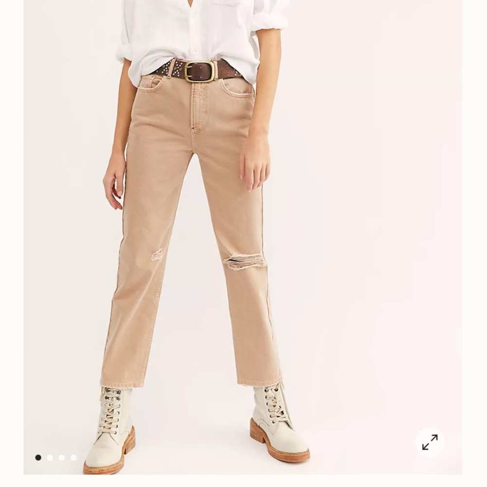 Free people Dakota jeans 27 High rise Straight